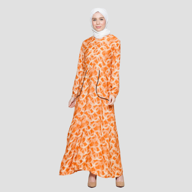Arjuna Weda Motif Modern 18 Gamis Wanita 121764226