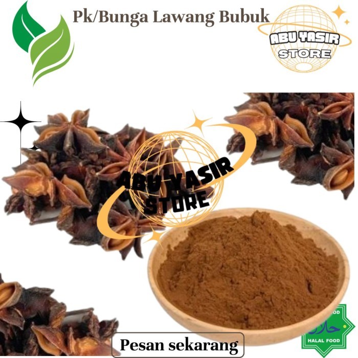 

Bunga Lawang Bubuk | Star Anise Powder | 50 Gram | 100 Gram | 1 Kilogram