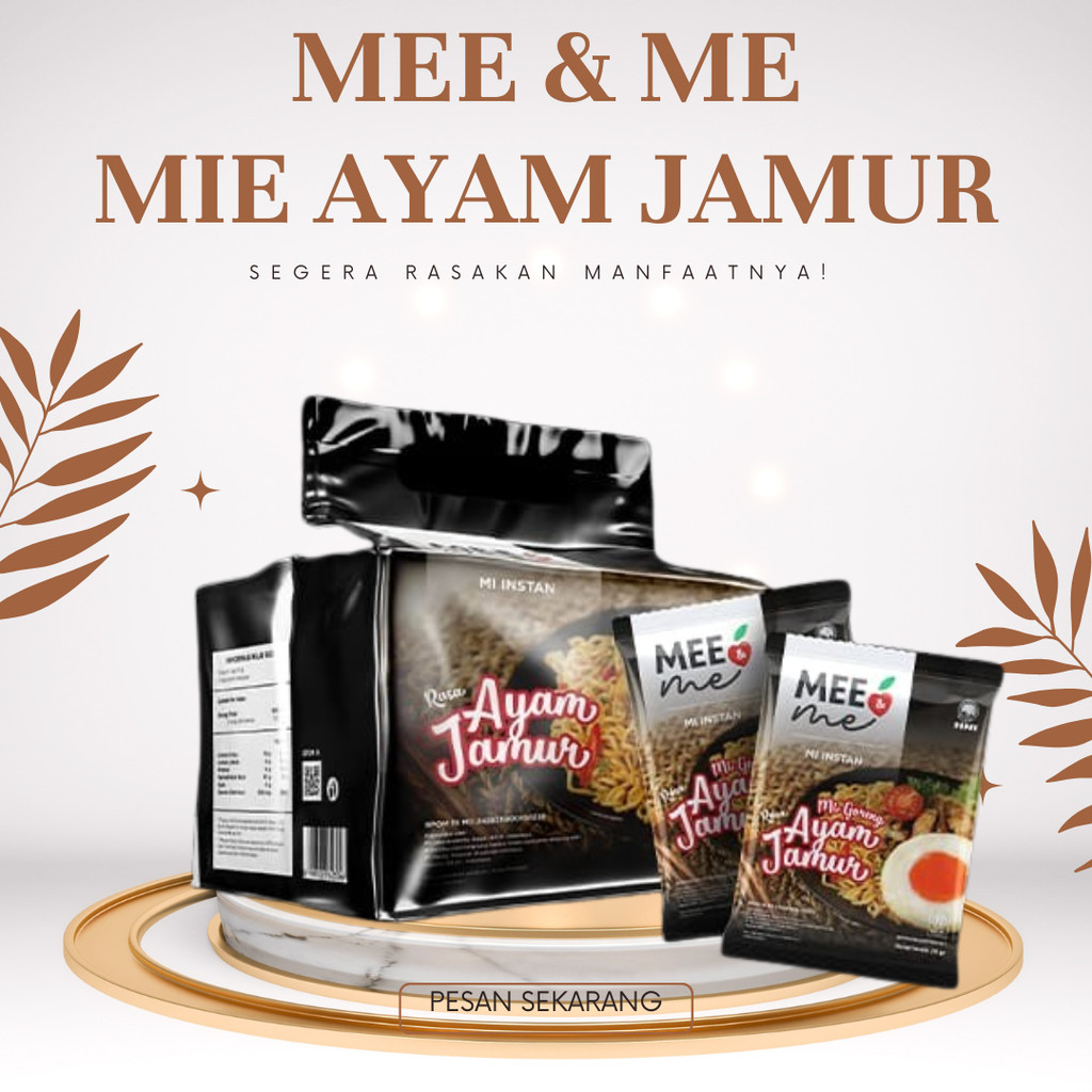 

Mee n me sehat HNI, mee n mee pouch isi 10pcs, mie instan sehat HNI, mie ayam bawang n mie ayam jamur