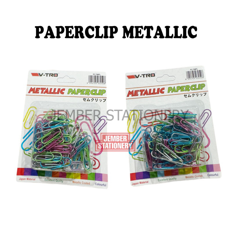 

(1set) Klip Kertas Metallic