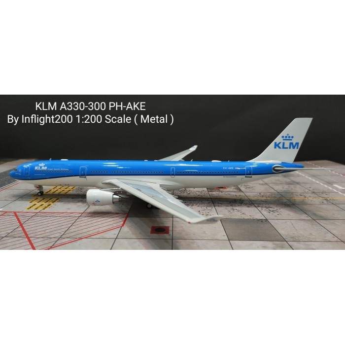 Pesawat Terbang KLM A330-300 PH-AKE  Inflight200 Skala 1/200 Metal Diecast