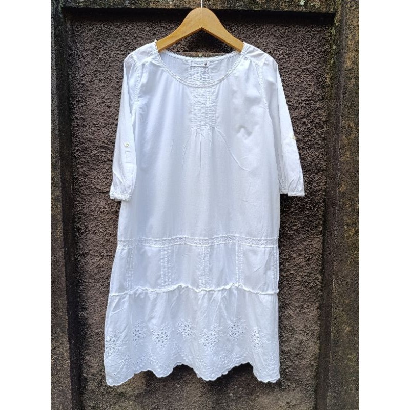 PRELOVED TUNIK KATBOL BW/DRESS SELUTUT KATBOL BROKEN WHITE