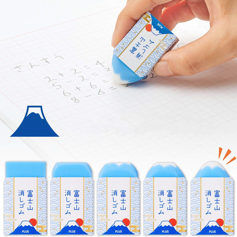 

Mountain Fuji Eraser Plus Air-in Plastic Erasers for Pencils Cleaning Creative Japanese Stationery Office School Supplies F981
