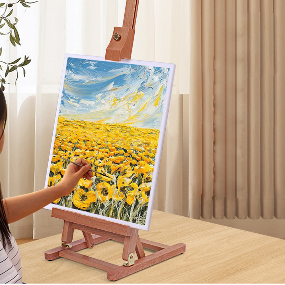 

Tabletop Wooden Easel Desktop Painting Stand Portable Table Easel for Artist Beginners & Teens
