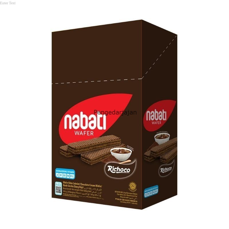 

Nabati Wafer Richese dan Richoco Rasa Keju dan Coklat 500an ( 1 Box=20pcs x 7gr)