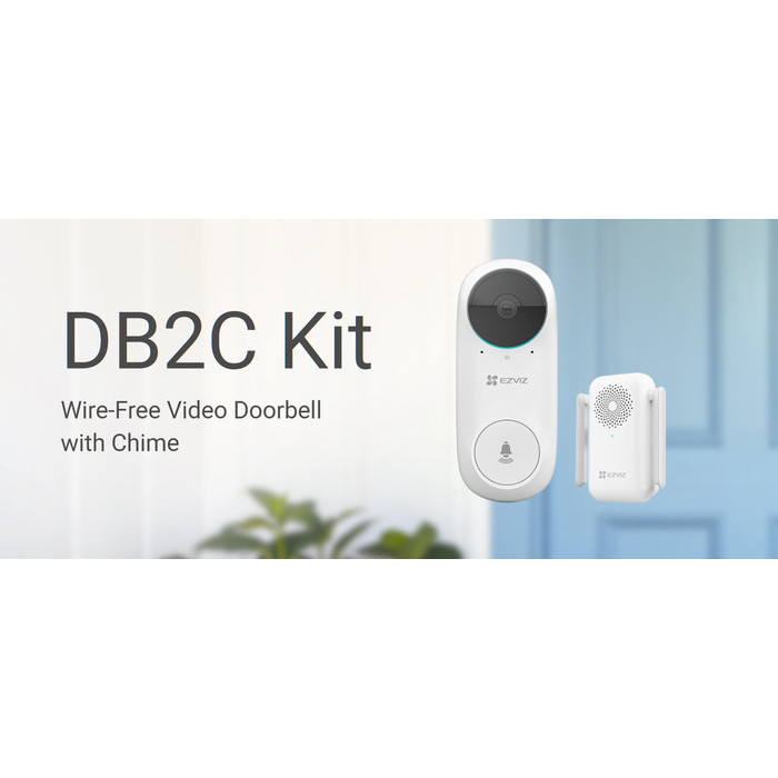 

LARIS -EZVIZ DB2C Kit Smart Home Wireless Video Doorbell with Chime