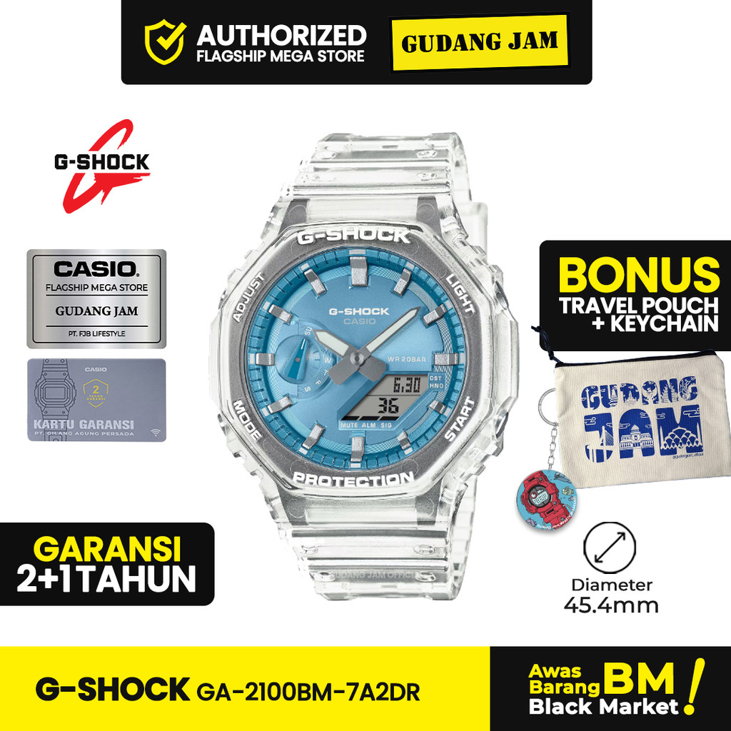G-Shock Pria GA-2100BM-7A2DR GA-2100BM-7A2 GA-2100BM GA2100BM Garansi 2 Tahun