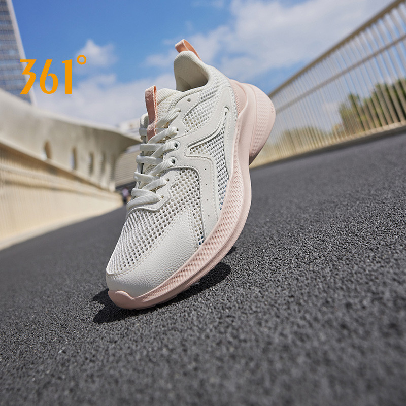 361 Degrees Women Running Shoes Spring New Mesh Lightweight  Cushioning Durable Versatile Comfortabl