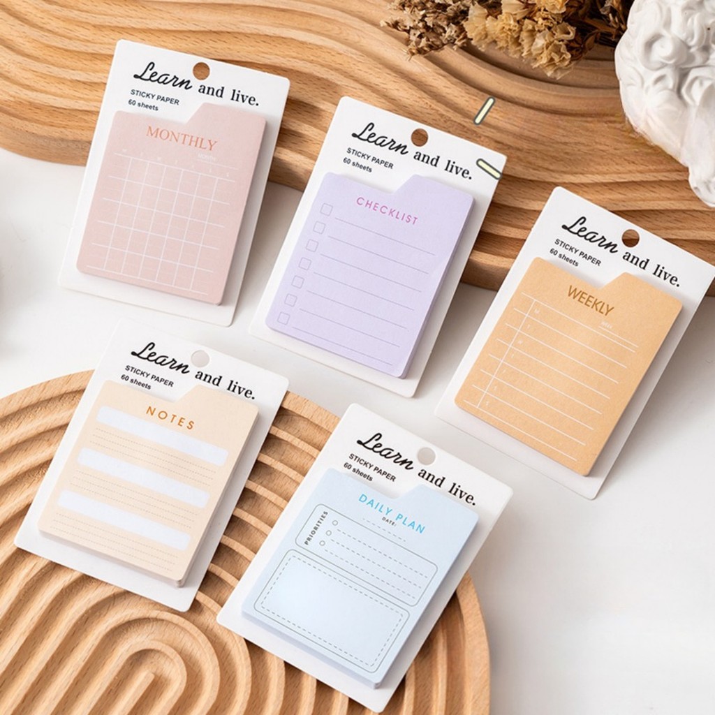 

Plan Note Pad,Multifunctional Day Week and Month Portable Sticky Note List, Notes,Can Be Torn Off N Times Sticky Tabs Stationery