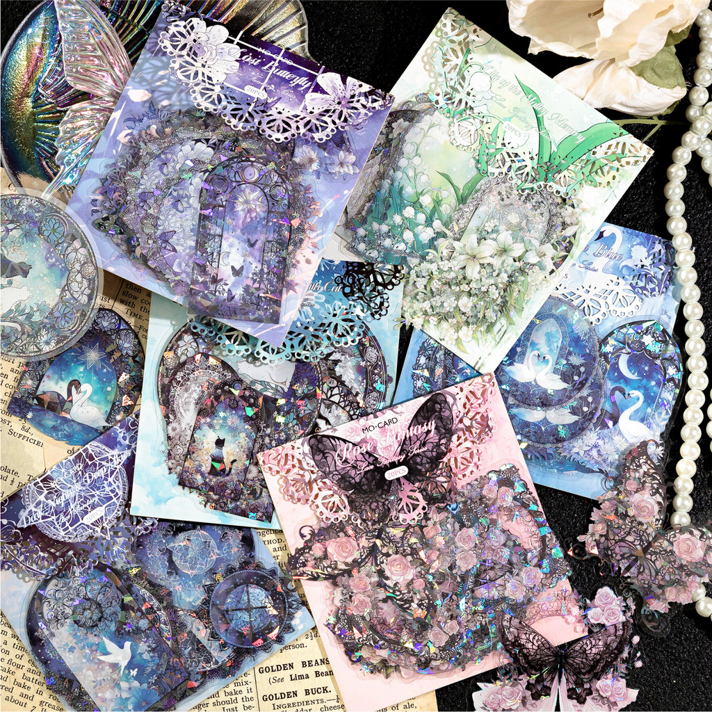 

20 pcs Plant Flowers Stickers Decorative Collage Diary Adhesive DIY Scrapbooking material Junk Journal Stationery Supplies