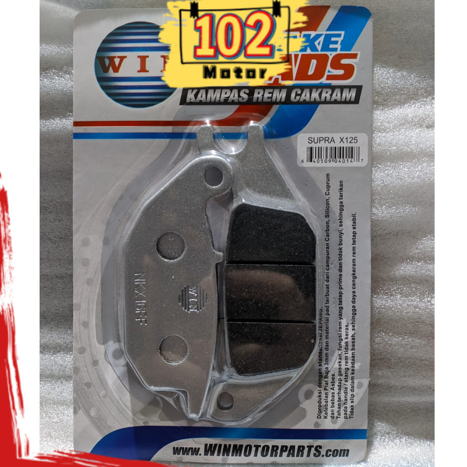 Kampas Rem Cakram Depan / Belakang Supra X 125 Lama 2004 2005 2006 | rear brake pads WIN | motor pad