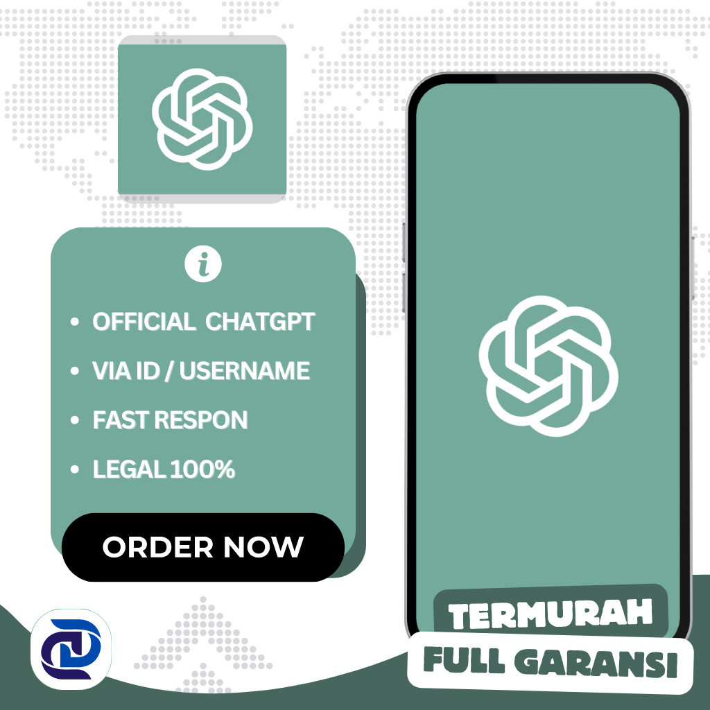 ChatGPT 4 Plus Resmi OpenAI Premium 1 Bulan Bergaransi