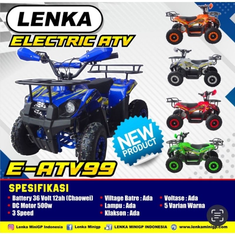 Mainan Motor Lenka ATV 99 ELECTRIC 50cc E ATV Touring