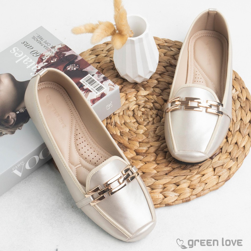 Original Green Love Sepatu Flatshoes Wanita Kelly