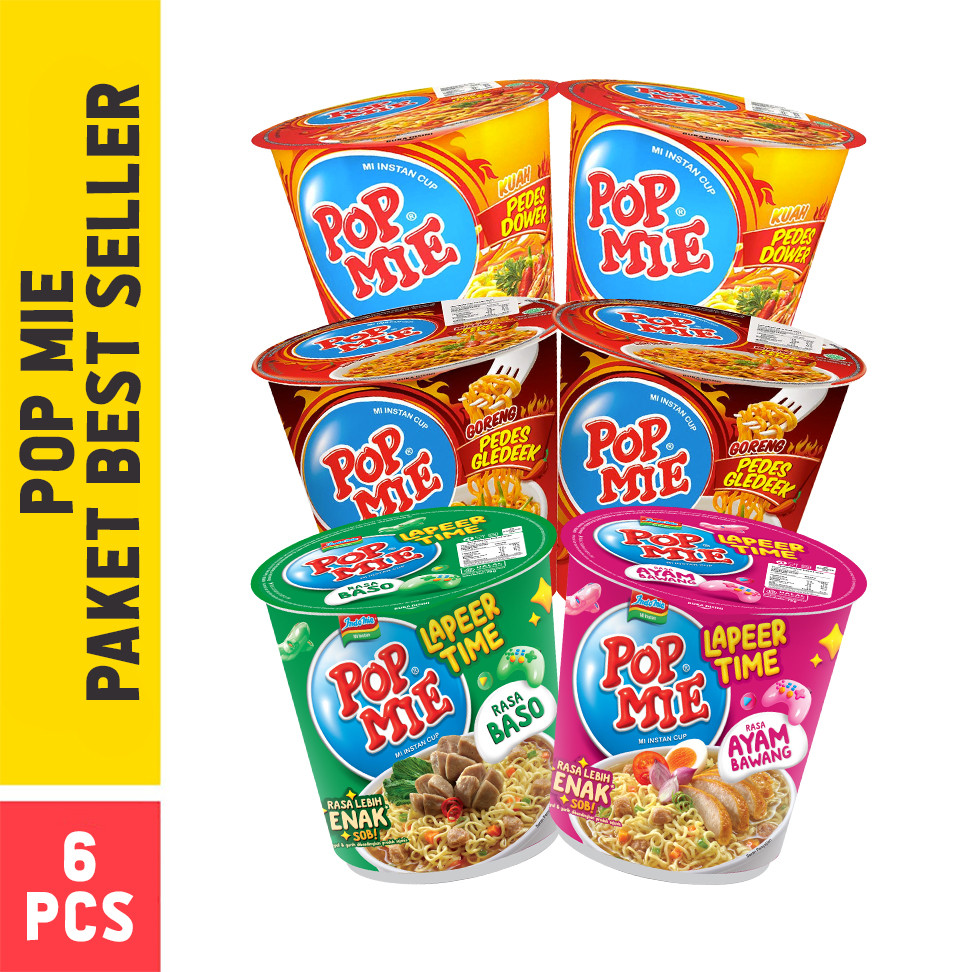 

6 PCS - Pop Mie Paket Best Seller 75 Gr