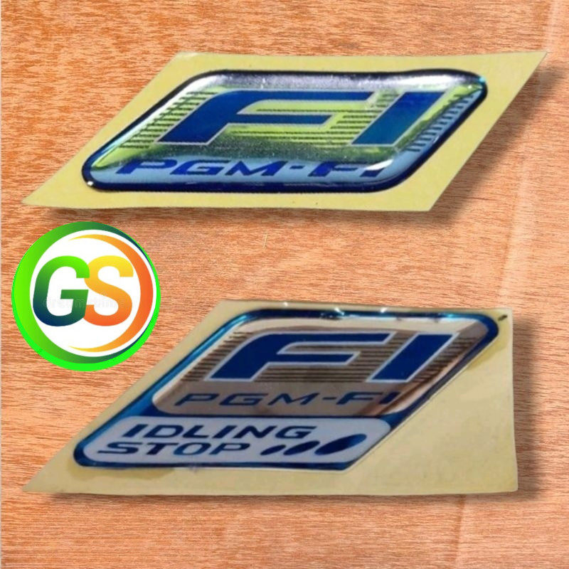 emblem honda fi idling stop emblem batok depan beat vario supra revo fi