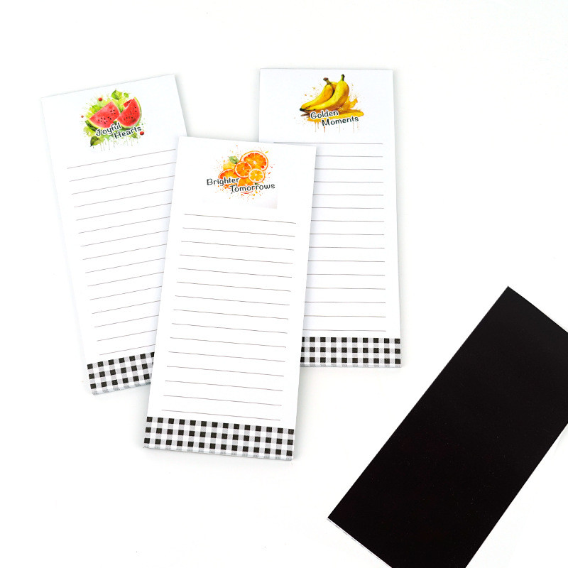 

30 sheet Fridge Magnetic sticky notes Planner to do list notepad Kitchen Tearable Refrigerator Magnet Memo pad Grocery List