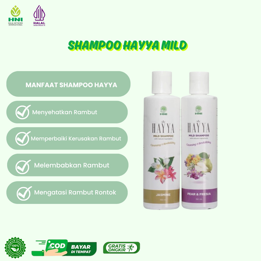 HAYYA MILD SHAMPOO - SAMPO - SHAMPO    | Bisa Bayar COD - HNI HPAI BPOM