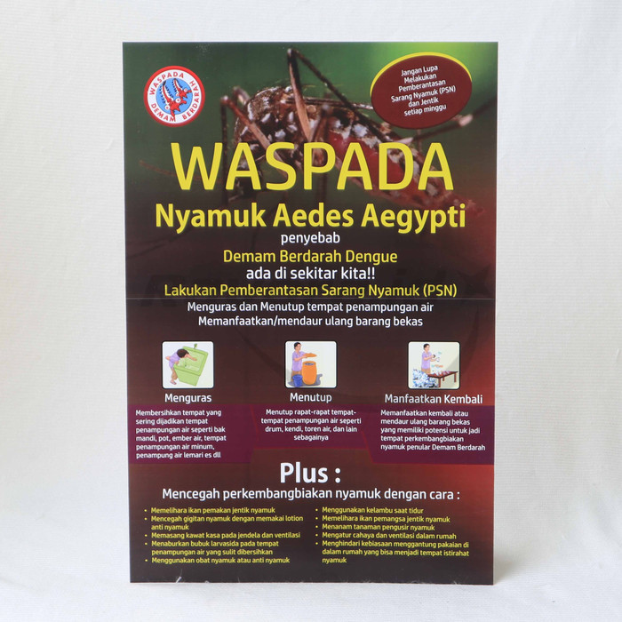 

Poster Demam Berdarah Dengue / Poster DBD, Model Stiker, Bisa Ditempel