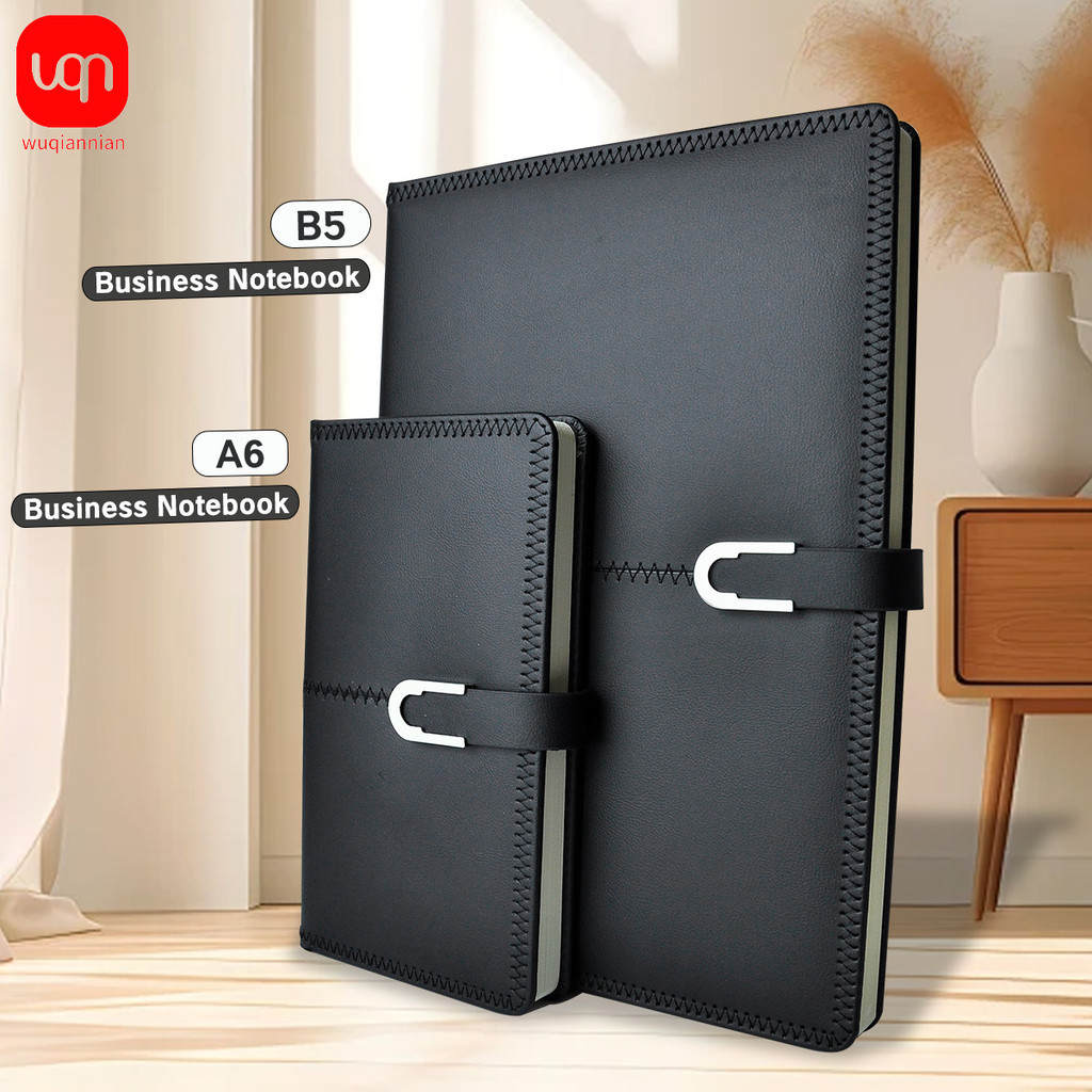

A6/B5 Leather Business Notebook 3Colors 108Pages Journal Agenda Organizer Student Stationery Supplies