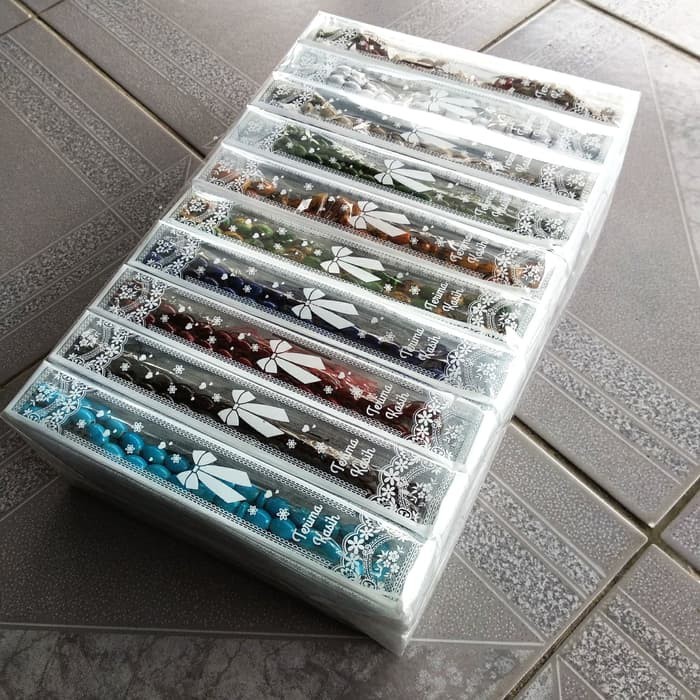 [custom stiker] Tasbih Souvenir Pernikahan Khitanan Tahlilan 40 Hari Haji Umrah Kemasan Mika Motif
