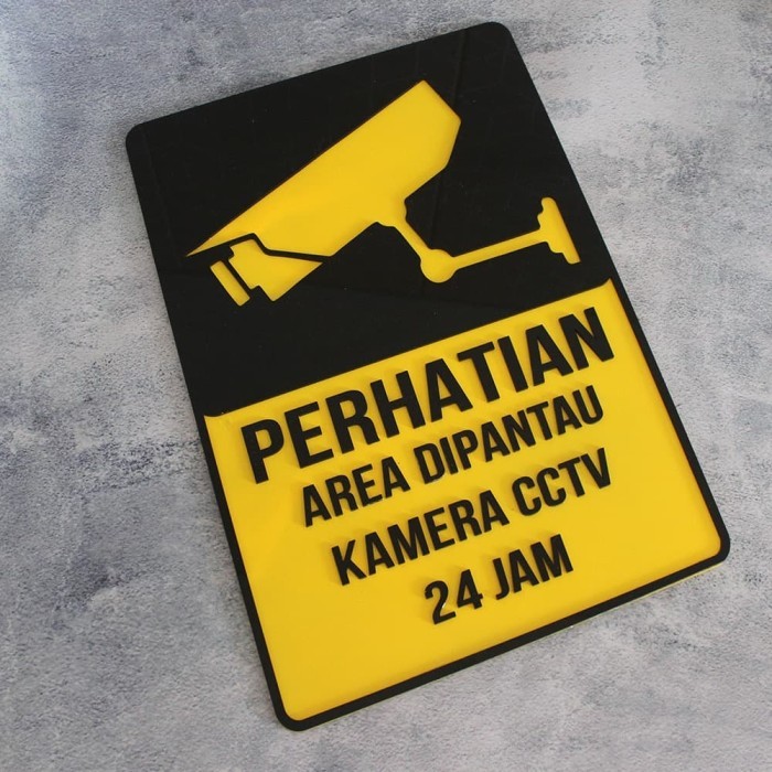 

Sign Acrylic Timbul CCTV 24 JAM | Papan Sign Akrilik Timbul Keren