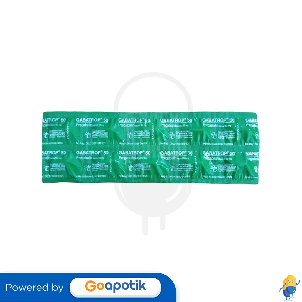 Gabatrop 50 Mg Strip 10 Kapsul