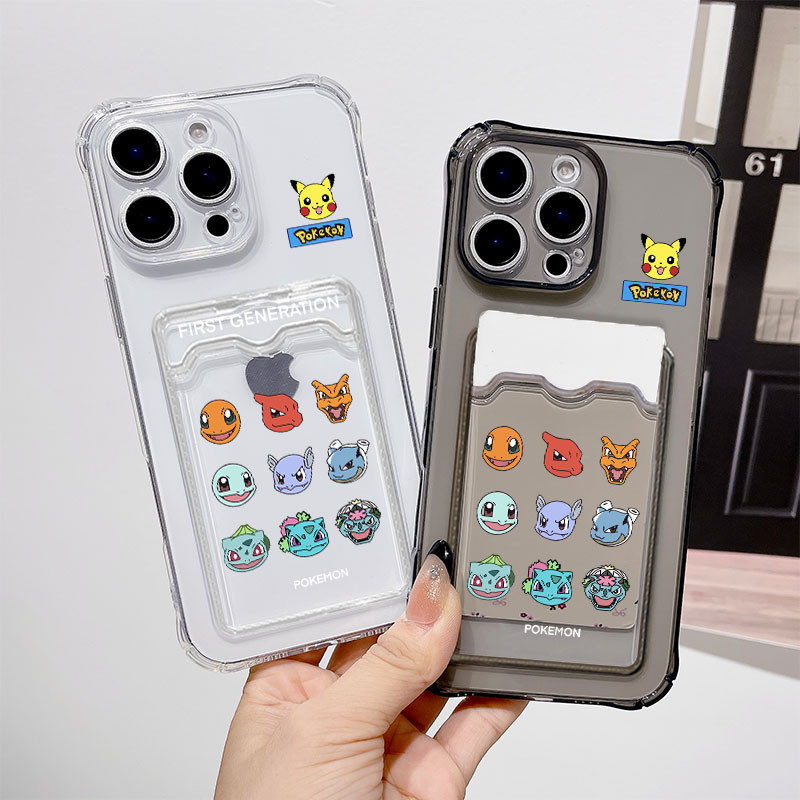 Karakter Kawaii Anime Berkumpul Bening Clear Softcase ID ATM Slot Card Motif Protection Casing For O