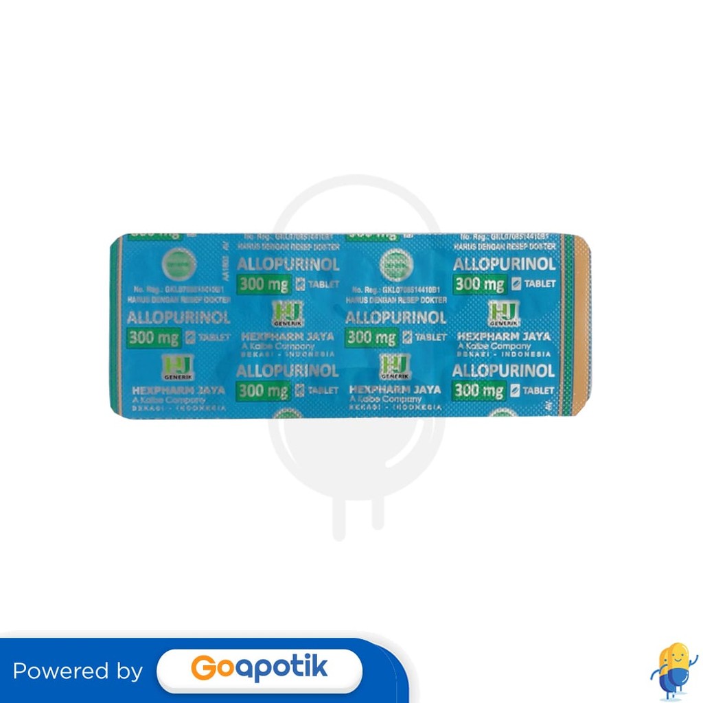 Allopurinol Hexpharm 300 Mg Strip 10 Tablet