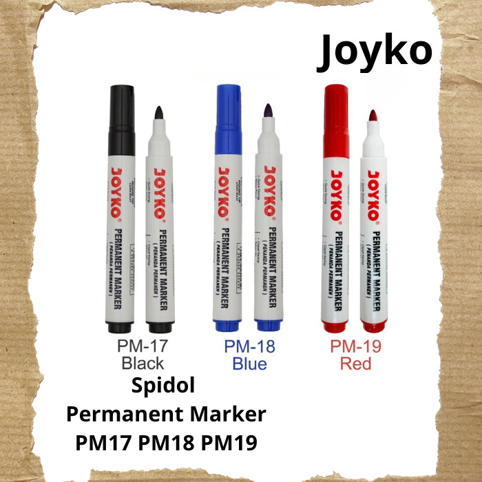 

Spidol Marker Permanent Joyko PM17 PM18 PM19