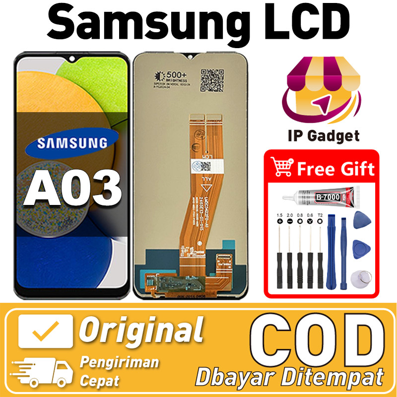 Original LCD SAMSUNG A03 fullset ori asli Layar hp touchscreen Sentuh Versi Tinggi COD