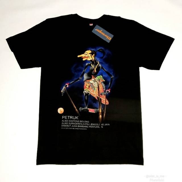 Kaos Budaya Wayang Kirangan Petruk Kesenian Budaya Jawa Indonesia Original