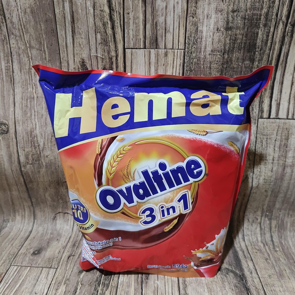 

ovaltine minuman susu bubuk coklat 3in1 malt milk drink 594gr isi 18 sachet x 33gr