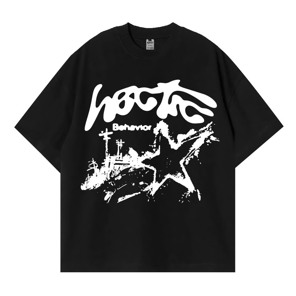 Kaos Hitam - Worthy - HECTIC | Kaos oblong, grosir kaos oblong besar, kaos oblong jalanan, kaos oblo