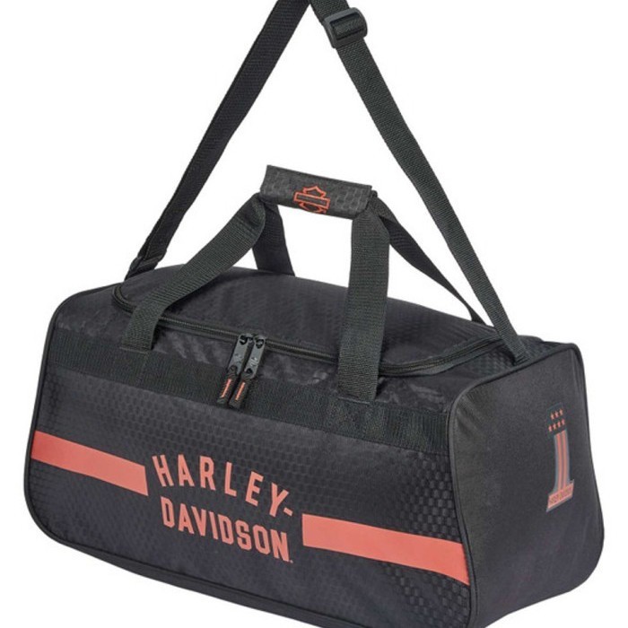 Harley-Davidson Rust Orange #1 Logo Sports Duffel Bag (ORIGINAL) - Tas HD
