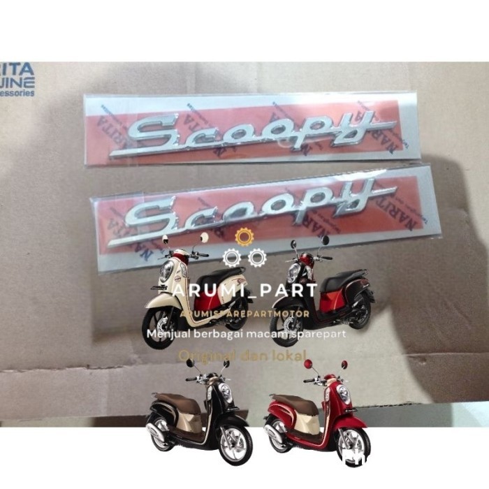 Emblem logo tulisan body scoopy fi 2013-2014-2015-2016