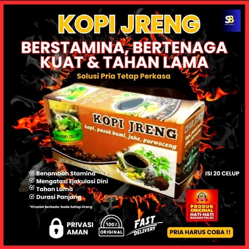 

KOPI JRENG KOPI BUAT TAMBAH STAMINA TUBUH ISI 20 PCS