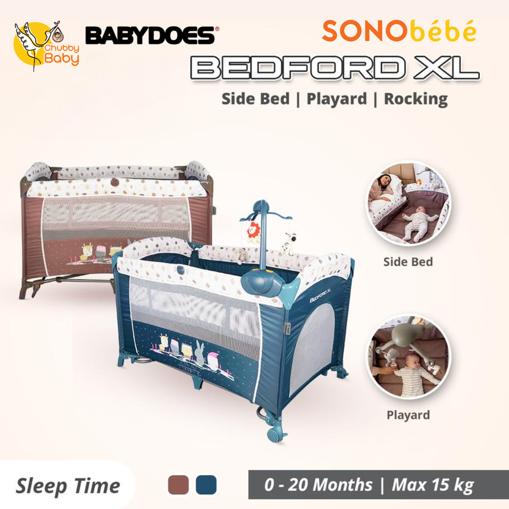 BABYDOES CH 17918 Bedford XL Sidebed Baby Box | Tempat Tidur Bayi
