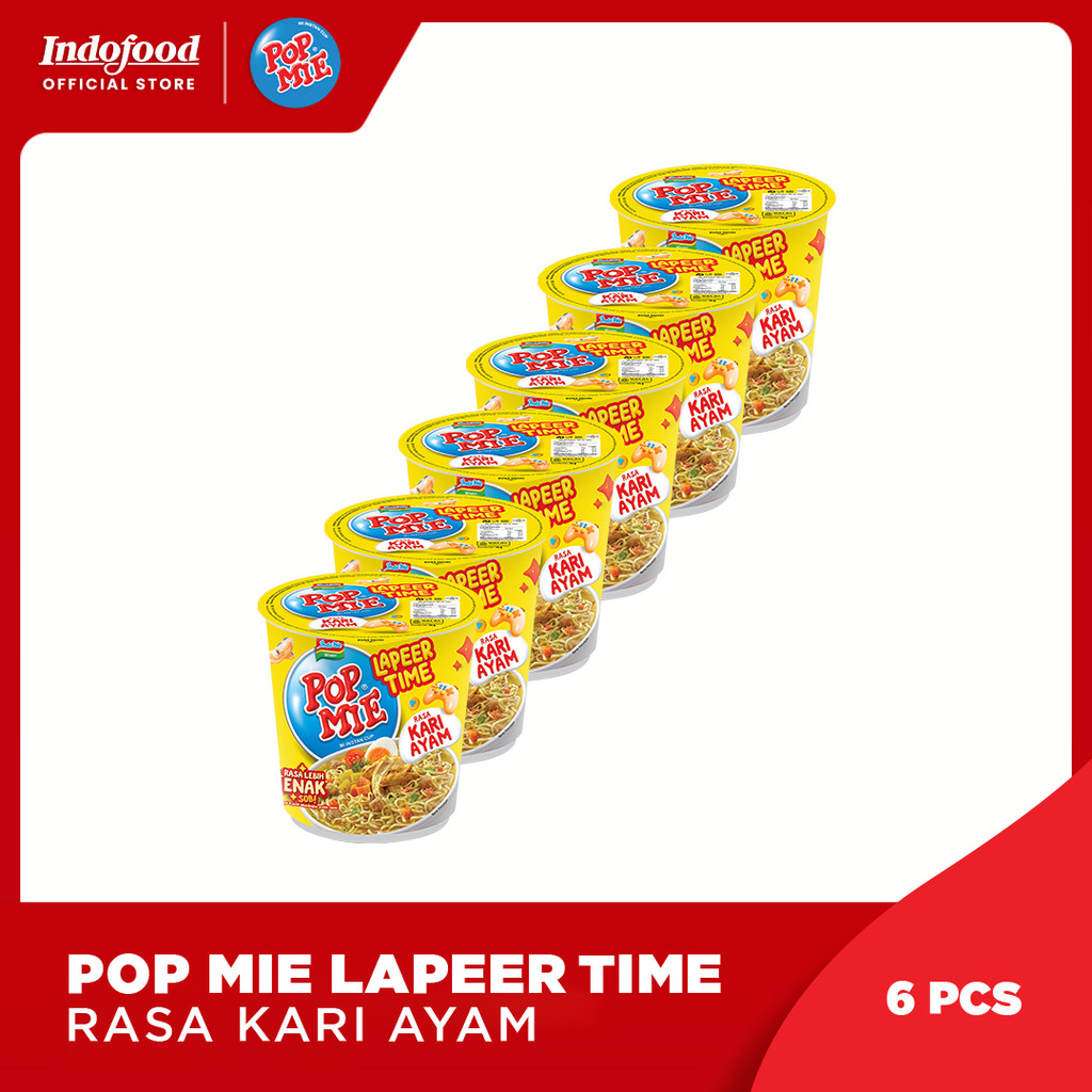 

6 PCS - Pop Mie Kari Lapeer Time 75 Gr