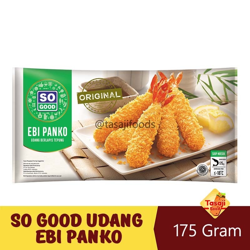 

So Good Ebi Panko 175gr Udang Berlapis Tepung Asfar Shop