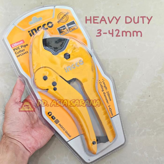 

Pipe Cutter 3-42mm INGCO HPC0442 Heavy Duty Tang Potong Pipa Paralon