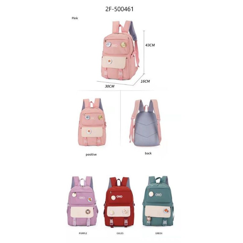 Tas Sekolah SD Perempuan Ransel Anak Cewek Import