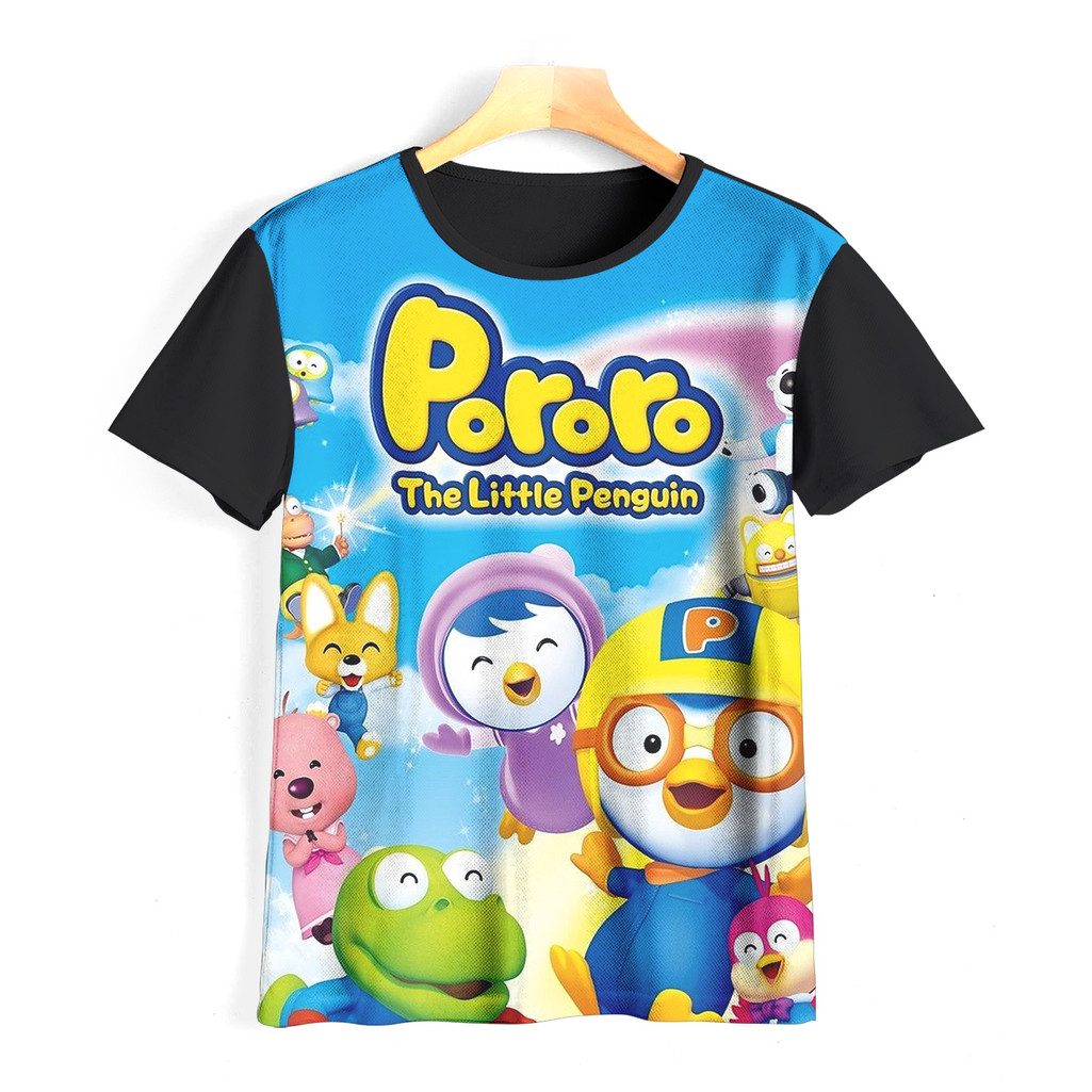 Kaos  Pororo Keren dan Adem | Kaos Kartun Pororo Anak | 055KD038 Pororo
