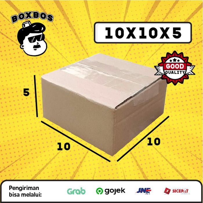 

KARDUS BOX uk 10x10x5 CM Kotak Packaging Corrugated SHEET POLOS