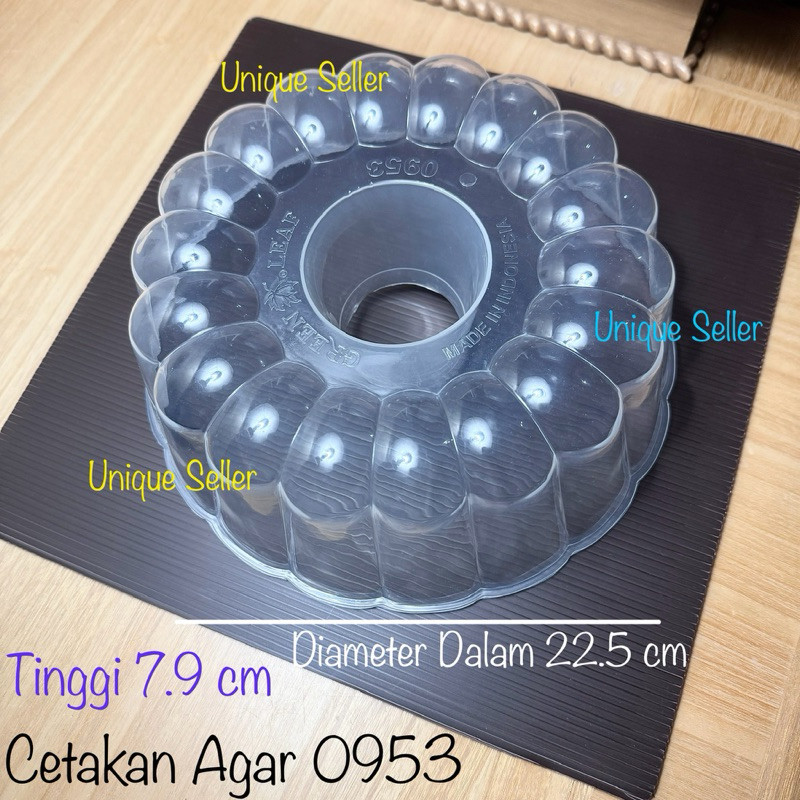 Cetakan Loyang Agar Ager Agar2 Puding Jelly 23 cm Plastik 0953 Greenleaf / Cetakan Jelly Jelli Jeli 