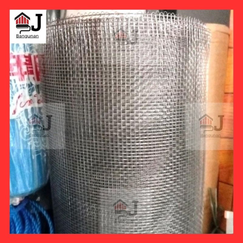 AJB  - Kawat Ayakan Pasir Ram Galvanis Ayakan Pasir Halus Galvanis Putih 5x5 6x6 8x8