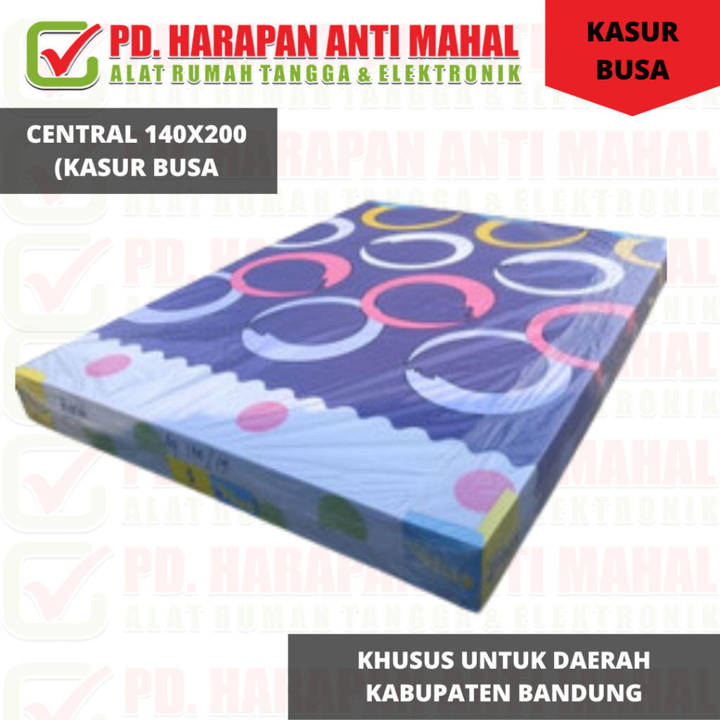 CENTRAL 140X200 (KASUR BUSA)/ KASUR KUNING TEMPAT TIDUR/MATRAS TIDUR FULL BUSA KUNING/ TEMPAT TIDUR 