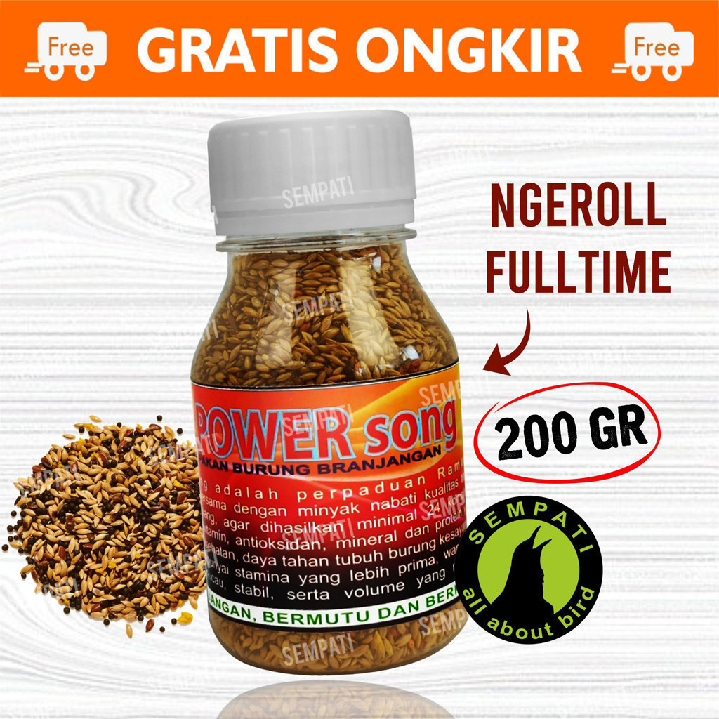 Sco SEMPATI POWER SONG PAKAN BRANJANGAN POWER SONG PAKAN BURUNG BRANJANGAN LARK MAKANAN HARIAN SUPER
