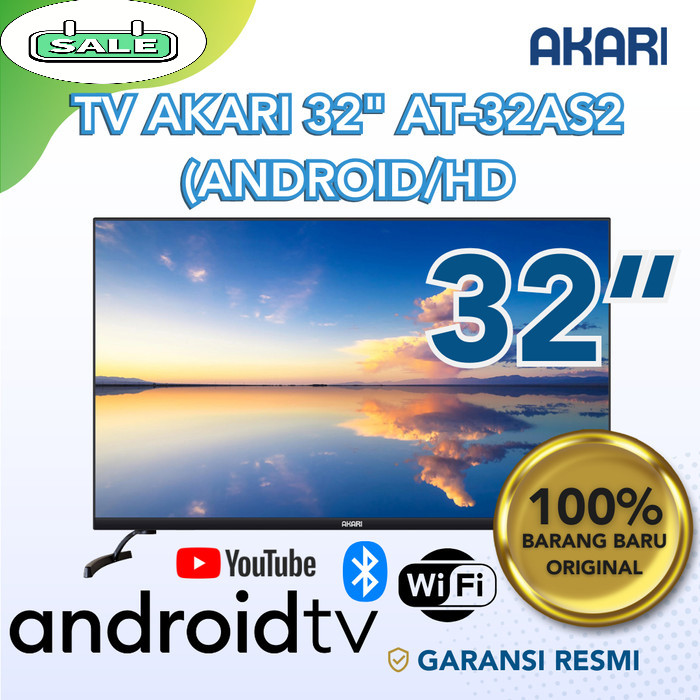TV AKARI 32" AT-32AS2 (ANDROID/HD) - TV ANDROID 32 INCH
