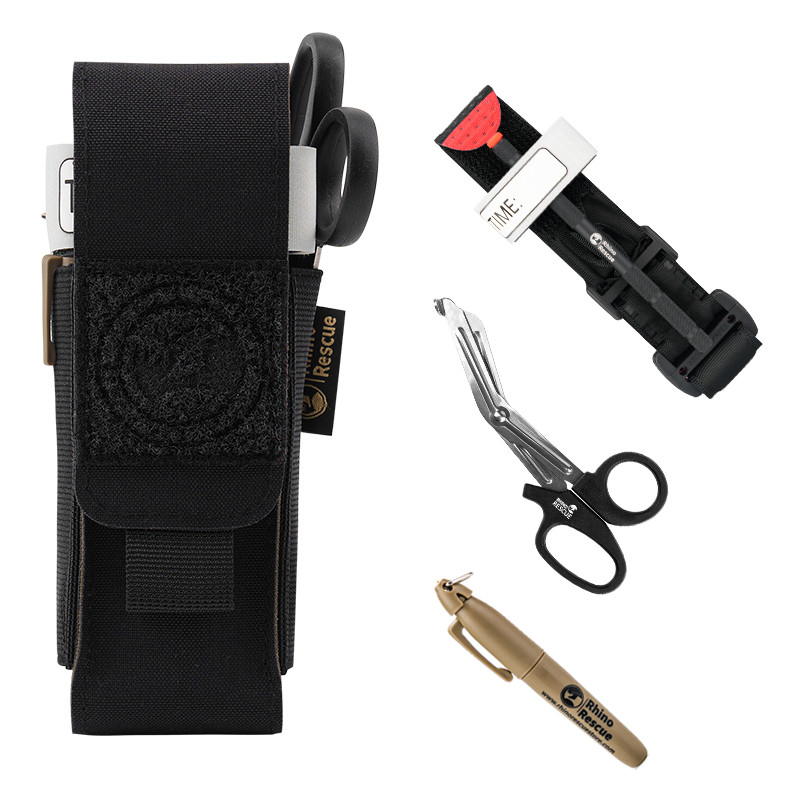 Tourniquet Holsters Pouch With Metal Tourniquet,Scissors, Tactical Tourniquet Holder Molle Pouch Cam